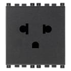VIMAR SPA - VIW19248 PRESA SICURY 2P+T 16A USA+EU GRIGIO