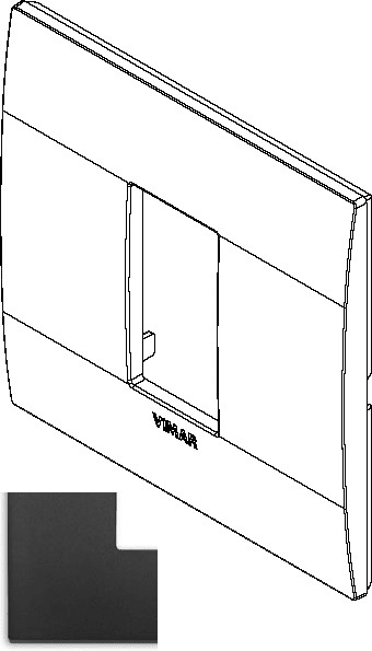 VIMAR S.P.A. - VIW19641.71 PLACCA CLASSIC 1M NERO