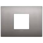 VIMAR SPA - VIW19652.10 PLACCA CLASSIC 2M CENTRALI NICHEL NERO