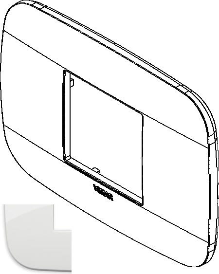 VIMAR S.P.A. - VIW19682.84 PLACCA ROUND 2M CENTRALI BIANCO