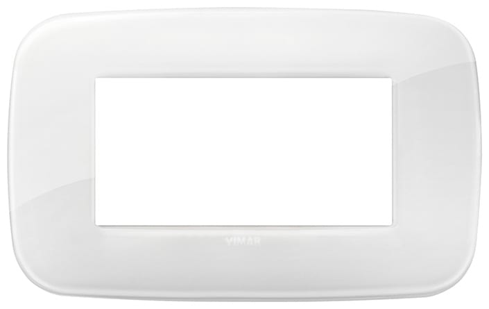 VIMAR S.P.A. - VIW19684.B66 PLACCA ROUND 4M REFLEX GHIACCIO TOT.LOOK