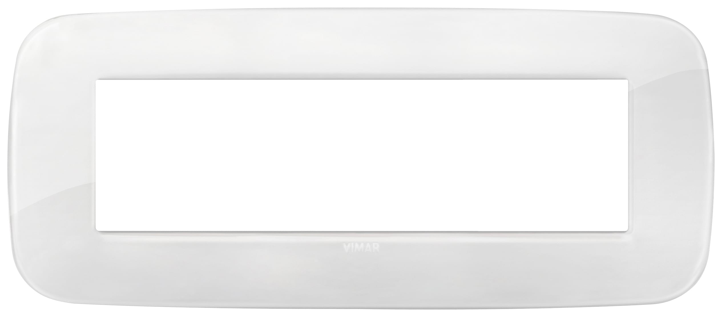 VIMAR S.P.A. - VIW19687.B66 PLACCA ROUND 7M REFLEX GHIACCIO TOT.LOOK