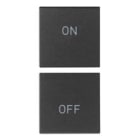 VIMAR SPA - VIW19751.1 DUE MEZZI TASTI 1M SIMBOLI ON/OFF GRIGIO