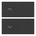 VIMAR SPA - VIW19752.2 Due mezzi tasti 2M simboli frecce grigio