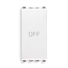 VIMAR SPA - VIW20056.33.B PULSANTE 1P NO+NC 10A SIMBOLO OFF BIANCO
