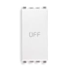VIMAR SPA - VIW20056.33.B PULSANTE 1P NO+NC 10A SIMBOLO OFF BIANCO