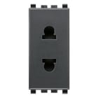VIMAR SPA - VIW20234 PRESA SICURY 2P 16A USA+EU D4,8MM GRIGIO