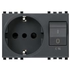 VIMAR SPA - VIW20276 PRESA 2P+T 16A P30 INTB+MT C16 GRIGIO