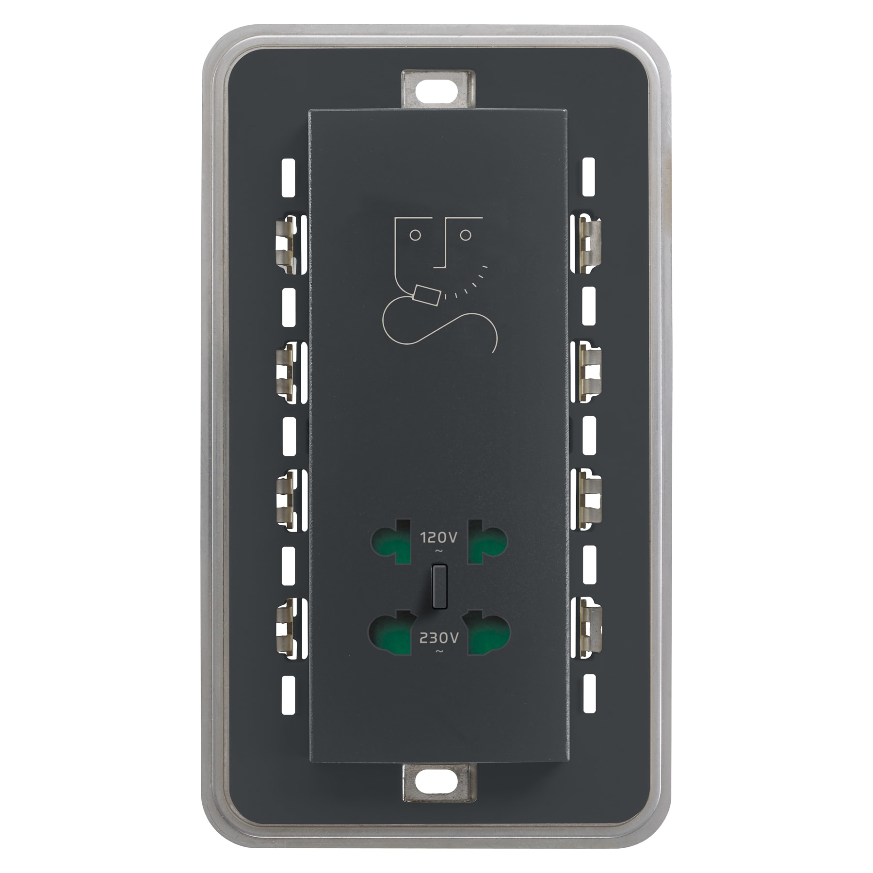 VIMAR SPA VIW20291 PRESA PER RASOIO VERTICALE 230V GRIGIO