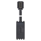 VIMAR SPA - VIW20346.H Presa HDMI 2.1b con cavo a 90° grigio