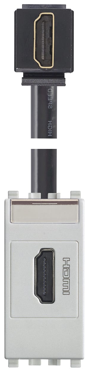 VIMAR S.P.A. - VIW20346.H.N PRESA HDMI CON CAVO A 90° NEXT