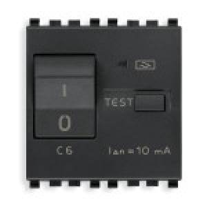 VIMAR S.P.A. - VIW20411.06 INTERRUTTORE MTDIFF. 1P+N C6 10MA GRIGIO