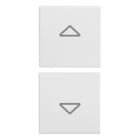 VIMAR SPA - VIW20751.2.B DUE MEZZI TASTI 1M SIMBOLI FRECCE BIANCO