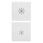 VIMAR SPA - VIW20751.3.B DUE MEZZI TASTI 1M DIMMER BIANCO