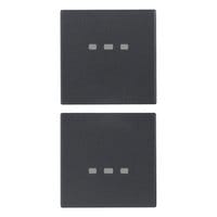 VIMAR S.P.A. - VIW20751 DUE MEZZI TASTI 1M NEUTRO PERS. GRIGIO