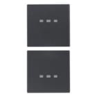 VIMAR SPA - VIW20751 DUE MEZZI TASTI 1M NEUTRO PERS. GRIGIO