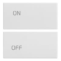 VIMAR S.P.A. - VIW20752.1.B DUE MEZZI TASTI 2M SIMBOLI ON/OFF BIANCO