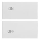 VIMAR SPA - VIW20752.1.B DUE MEZZI TASTI 2M SIMBOLI ON/OFF BIANCO