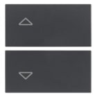 VIMAR SPA - VIW20752.2 DUE MEZZI TASTI 2M SIMBOLI FRECCE GRIGIO