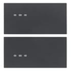 VIMAR SPA - VIW20752 DUE MEZZI TASTI 2M NEUTRO PERS. GRIGIO