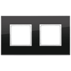 VIMAR SPA - VIW21643.76 PLACCA 4M (2+2) INT71 NERO DIAMANTE