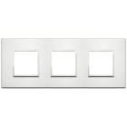 VIMAR SPA - VIW21644.01 PLACCA 6M (2+2+2) INT71 ALLUMINIO BRILL.