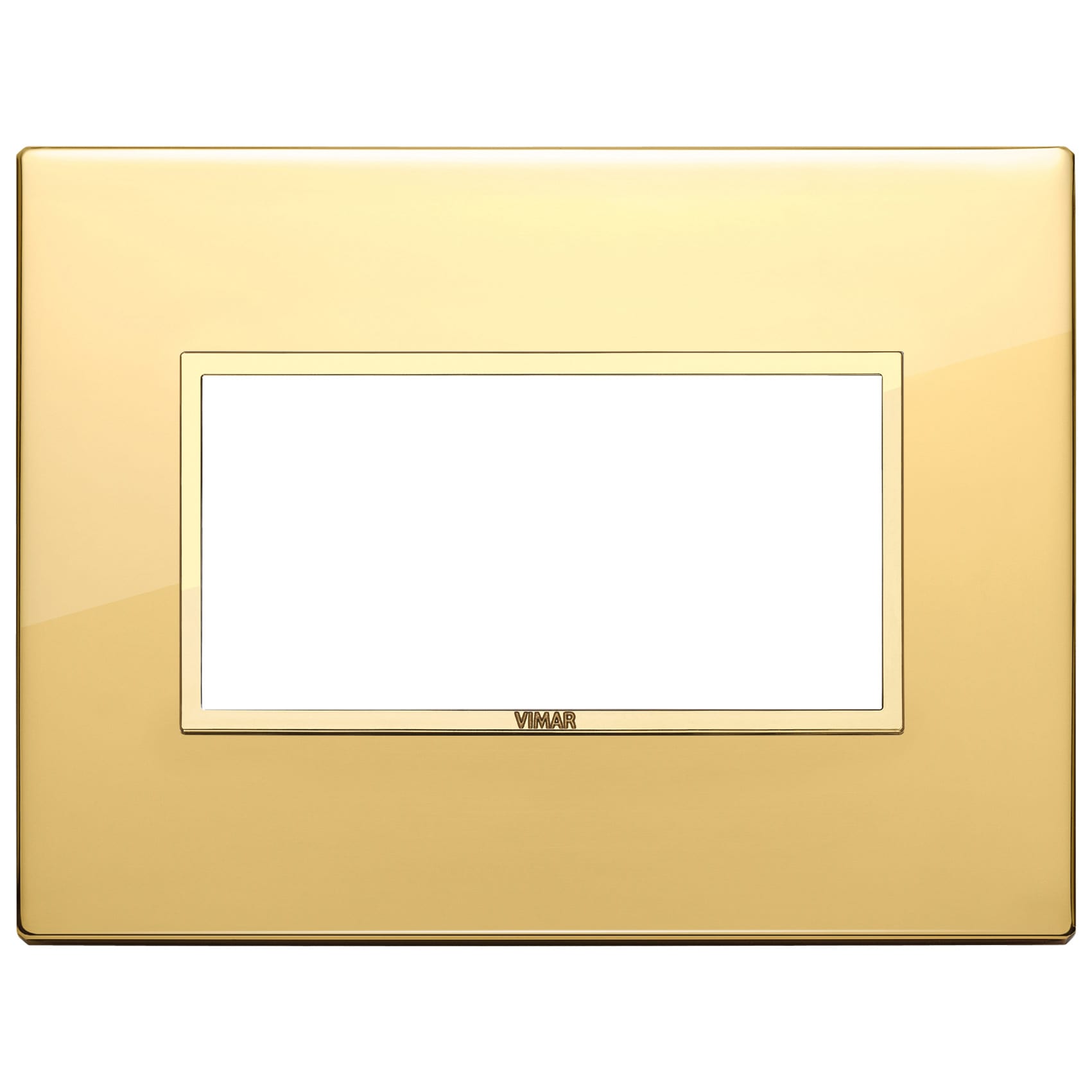 VIMAR S.P.A. - VIW21654.G09 PLACCA 4M ORO TOTALE LUCIDO