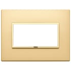 VIMAR SPA - VIW21654.G10 PLACCA 4M ORO TOTALE SATINATO