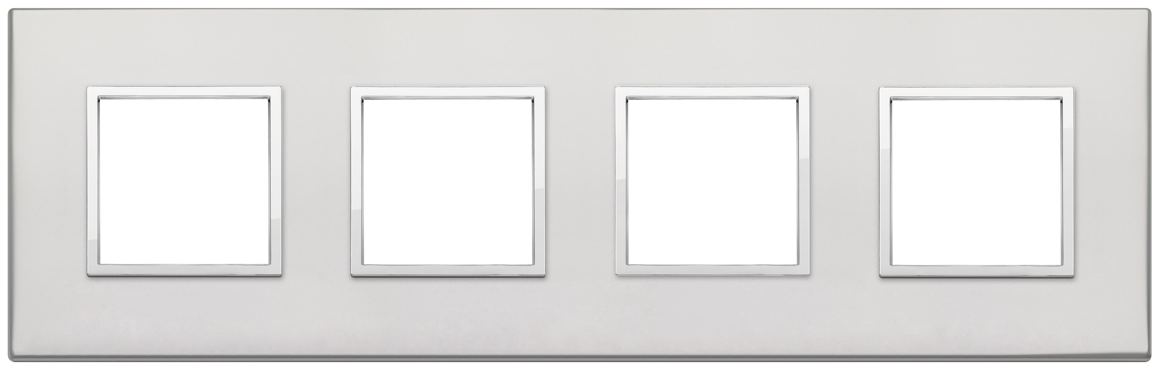 VIMAR S.P.A. - VIW21669.07.01 PLACCA 8M (2+2+2+2) INT71 ARGENTO