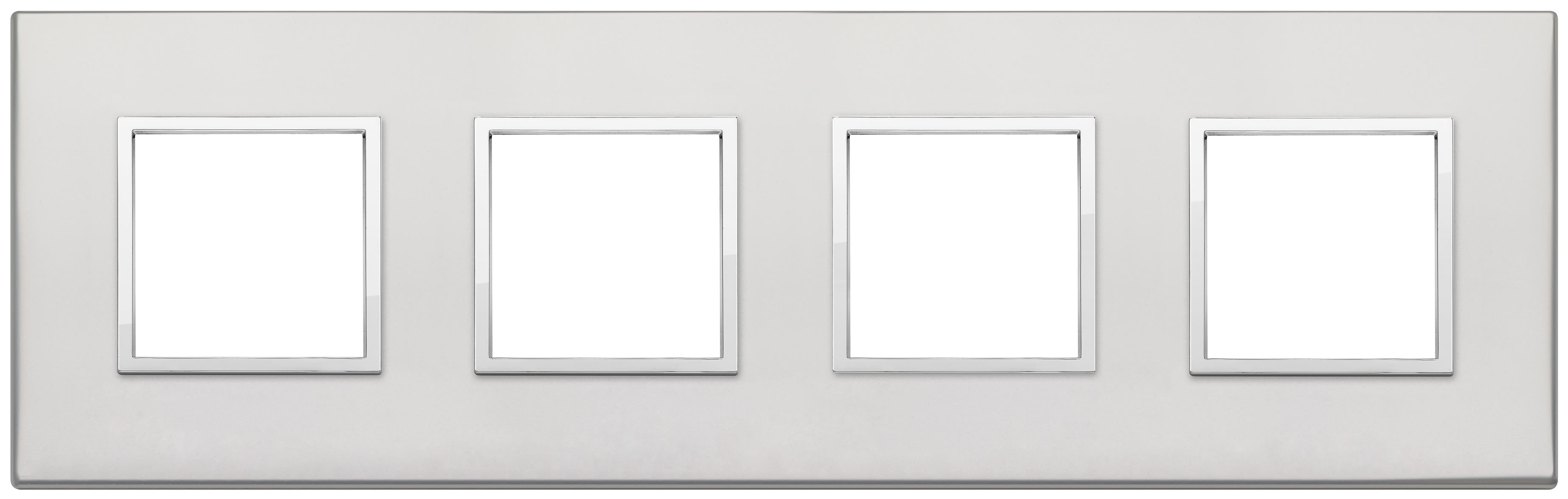 VIMAR S.P.A. - VIW21669.07.01 PLACCA 8M (2+2+2+2) INT71 ARGENTO