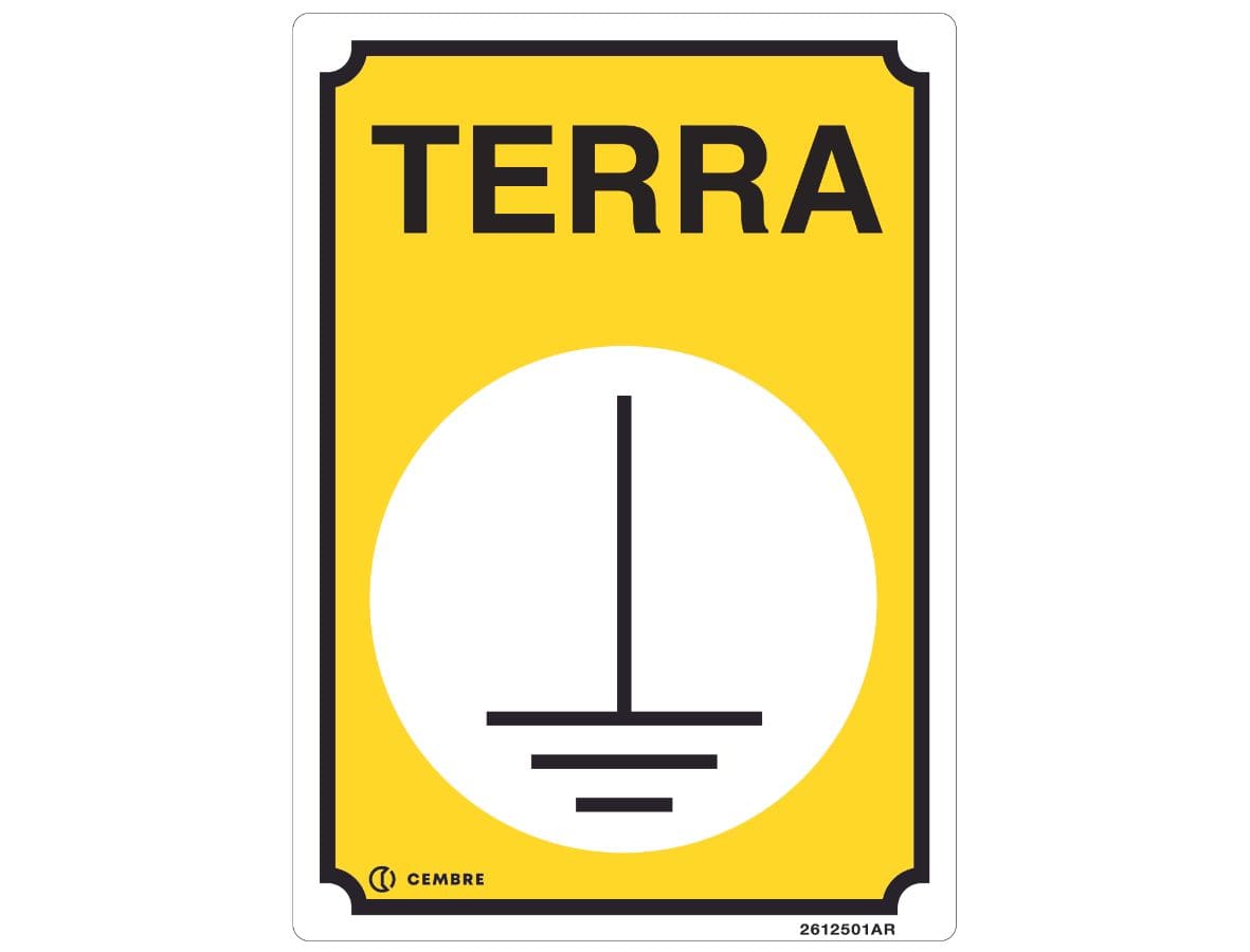 CEMBRE SPA CEM2612501AR TARG.ALL.VS-I125 175X125 MM. TERRA