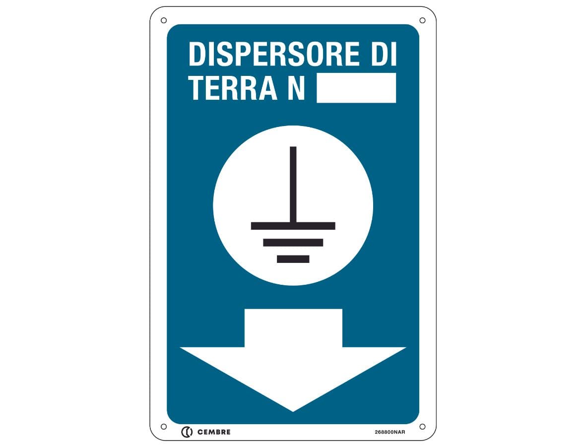 CEMBRE SPA CEM268800NAR TARG.ALL.VS-I88 250X165 MM.DISPERSORE TE