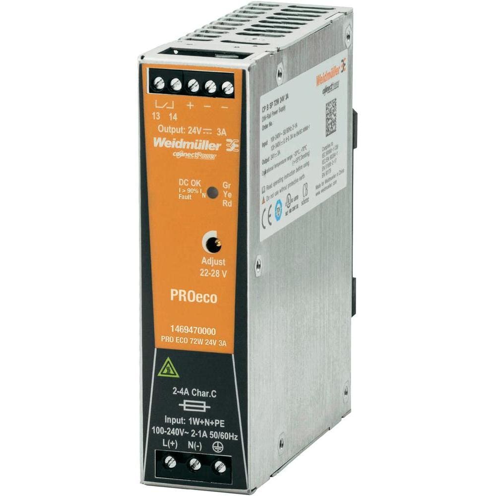 WEIDMULLER WEI1469470000 PRO ECO 72W 24V 3A