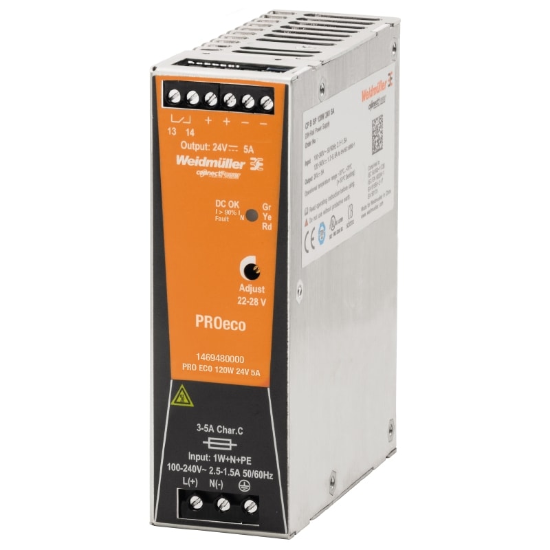 WEIDMULLER WEI1469480000 PRO ECO 120W 24V 5A
