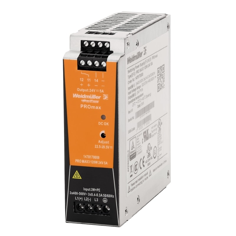 WEIDMULLER WEI1478170000 PRO MAX3 120W 24V 5A