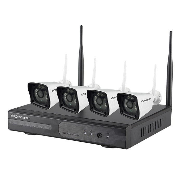 COMELIT GROUP S.P.A. - COEWIKIT040A KIT WI-FI, WINVR040A, 4 WICAM010A, HDD 1