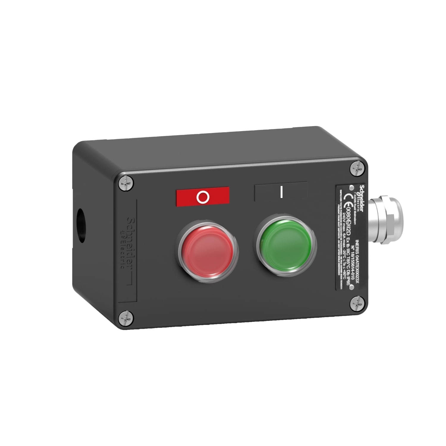 SCHNEIDER ELECTRIC - SNRXAWF210EX PULSANTIERA METALLO 1NO VERDE
