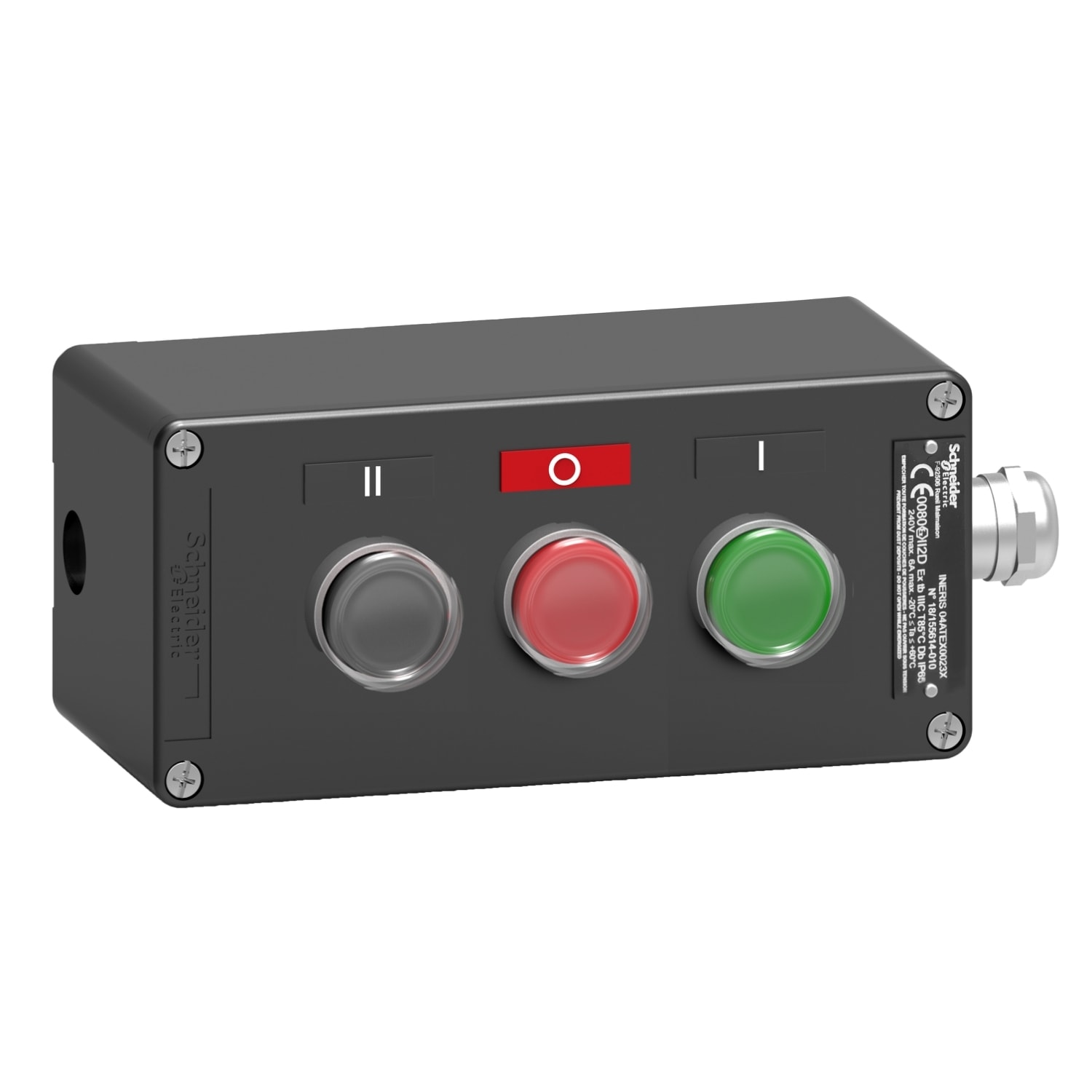 SCHNEIDER ELECTRIC SNRXAWF310EX PULSANTIERA METALLO 1NO VERDE 3 FUNZIONI