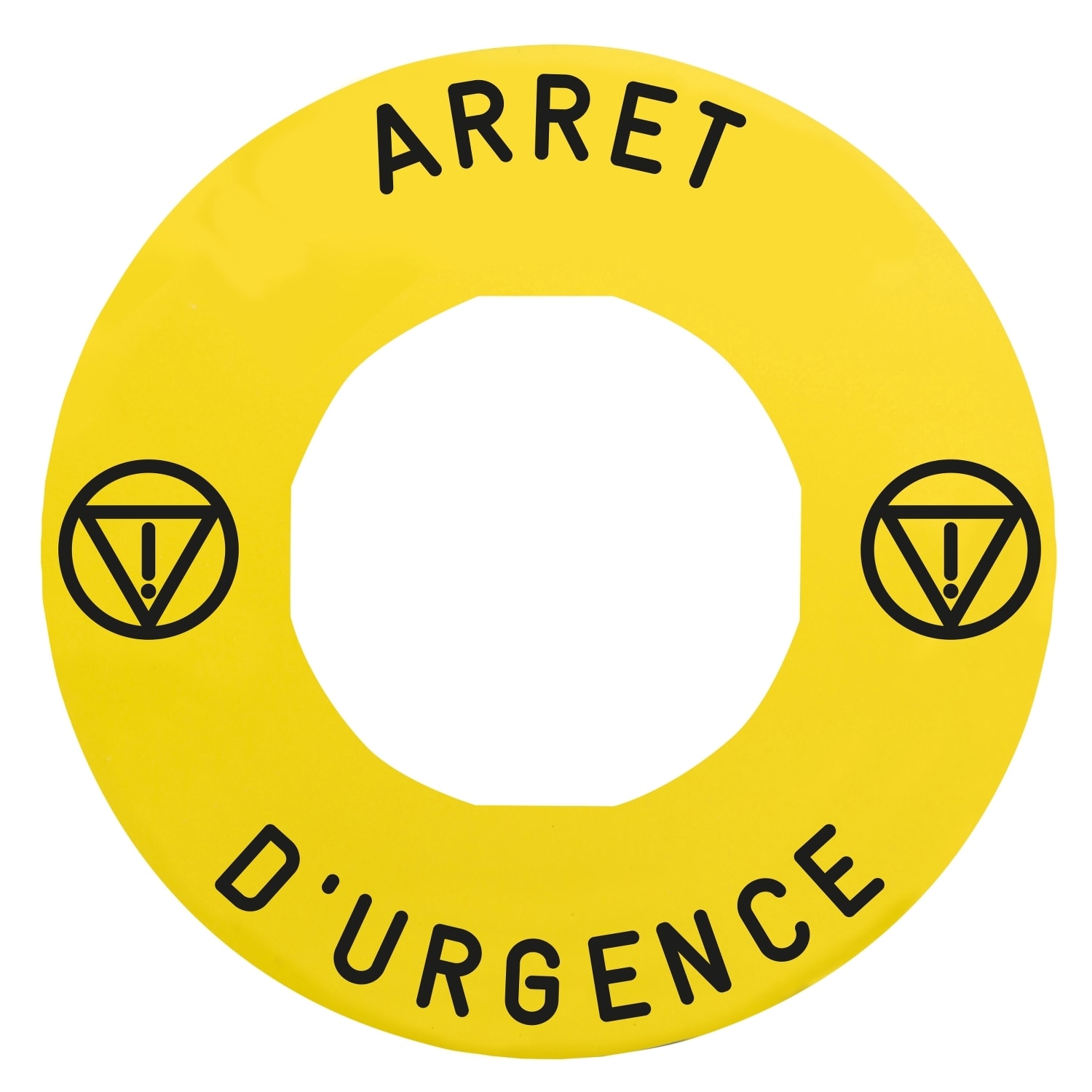 SCHNEIDER ELECTRIC SNRZBY9130T ETICHETTA ARRET D URGENCE