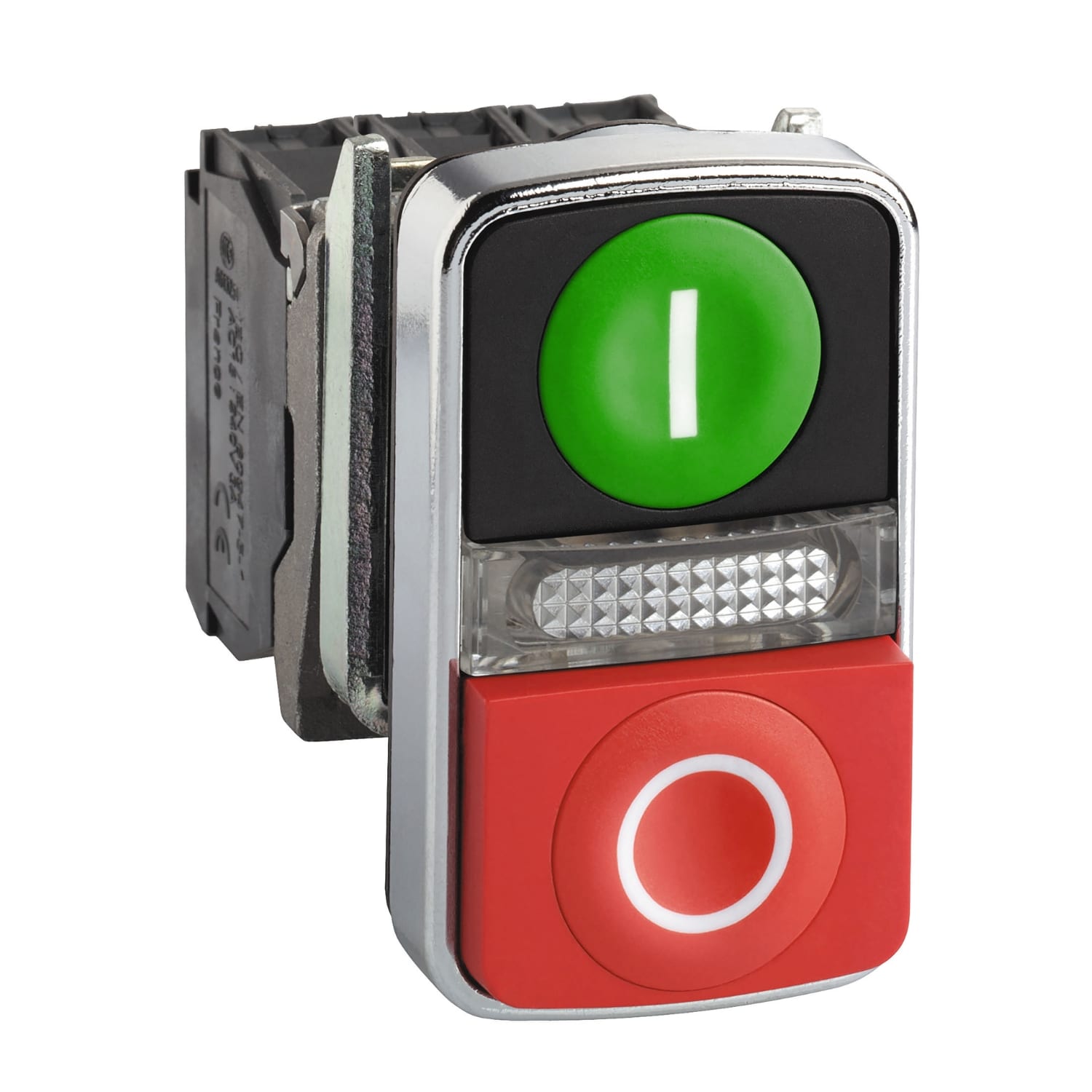 SCHNEIDER ELECTRIC SNRXB4BW73731B5 PULSANTE DOPPIO VERDE+ROSSO 24V IP40