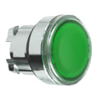 SCHNEIDER ELECTRIC - SNRZB4BA38 Testa pulsante luminoso Ø22 - verde - per inserimento etichetta- per LED universale