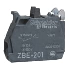 SCHNEIDER ELECTRIC - SNRZBE201 Single contact block, Harmony XB4, silver alloy, screw clamp terminal, early make 1NO
