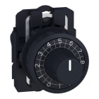 SCHNEIDER ELECTRIC - SNRZB5AD922 Testa per potenziometro Ø22 - nero - per asse 6.35 mm