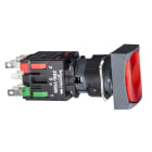SCHNEIDER ELECTRIC - SNRXB6DF4B2B Pulsante luminoso rosso Ø16 - rettangolare ad aggancio - 12..24 V- 1NC