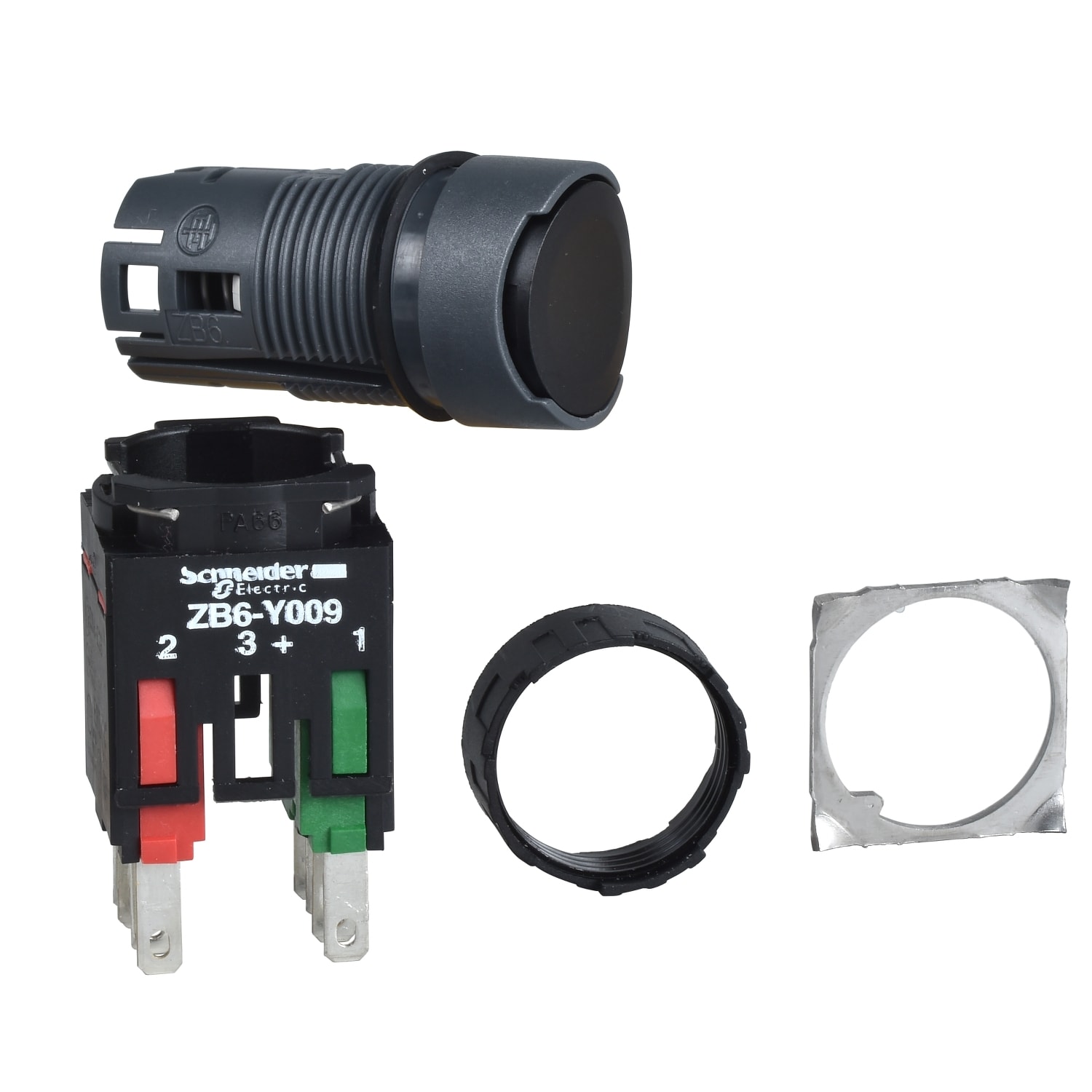 SCHNEIDER ELECTRIC SNRXB6AA25B PULSANTE NERO