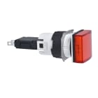 SCHNEIDER ELECTRIC - SNRXB6CV4BB Lampada spia quadrata Ø16 - IP65 - rossa - LED integrato - 24V
