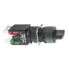 SCHNEIDER ELECTRIC - SNRXB6AD225B Selettore nero Ø16 - leva - 2 posizioni - 1NO+1NC
