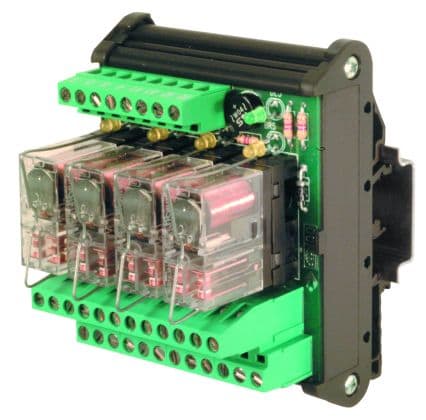 CABUR SRL CBRXR042EAD R42EAD MODULO 4 RELE 24VAC/DC 2SC 8A