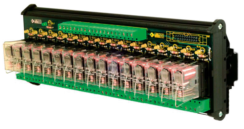 CABUR SRL CBRXR161E24 R161E24 MODULO 16 RELE 24VDC SC 12A
