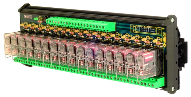 CABUR SRL CBRXR161EAD R161EAD MODULO 16 RELE 24VAC/DC SC 12A